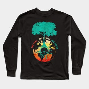 One love one people one earth Long Sleeve T-Shirt